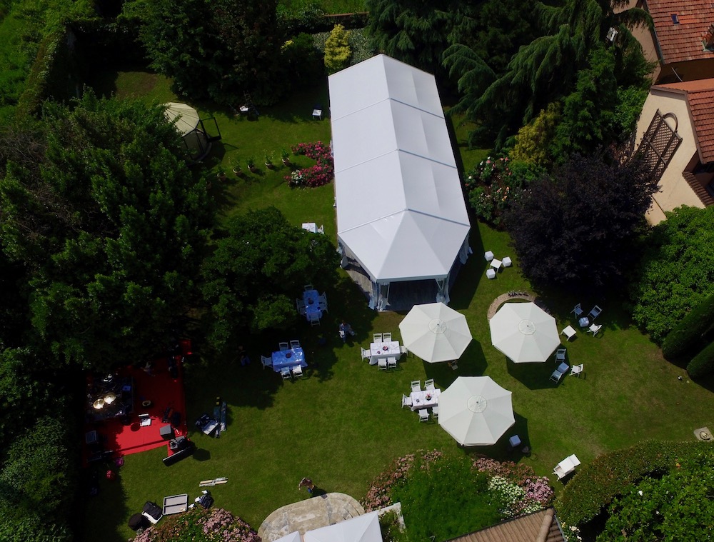 Il giardino di Villa Umberto con il drone
